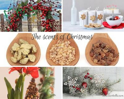 Scents of Christmas photo collage