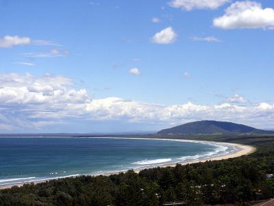 Seven Mile Beach and Mt Coolangatta; looking south from Gerroa NSW Australia. 