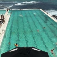 Beachside pool